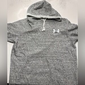 Under Armour Heather Gray Men's Short Sleeve Fleece Hoodie